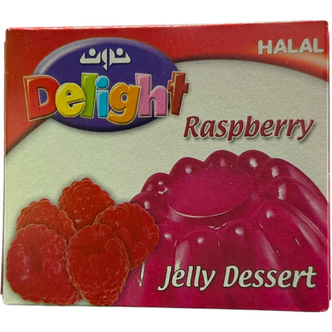Delight Raspberry Jelly Dessert, a vibrant and delicious raspberry jelly dessert offering a refreshing taste.