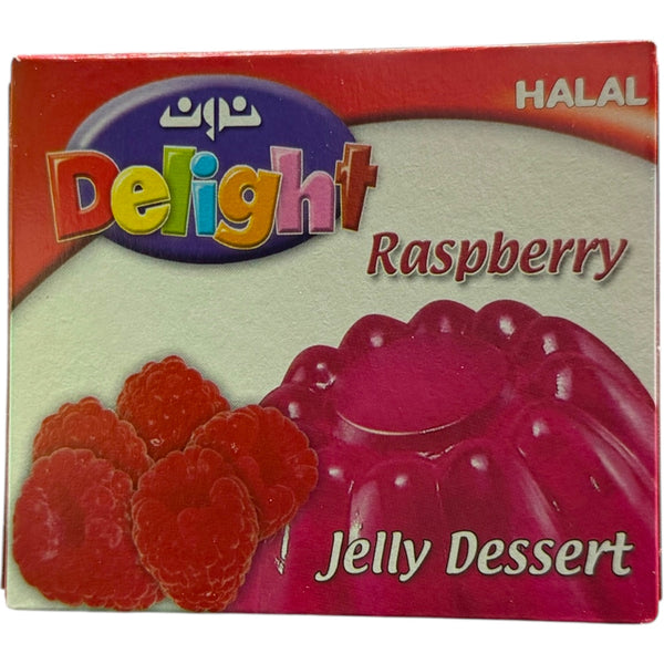 Delight Raspberry Jelly Dessert, a vibrant and delicious raspberry jelly dessert offering a refreshing taste.