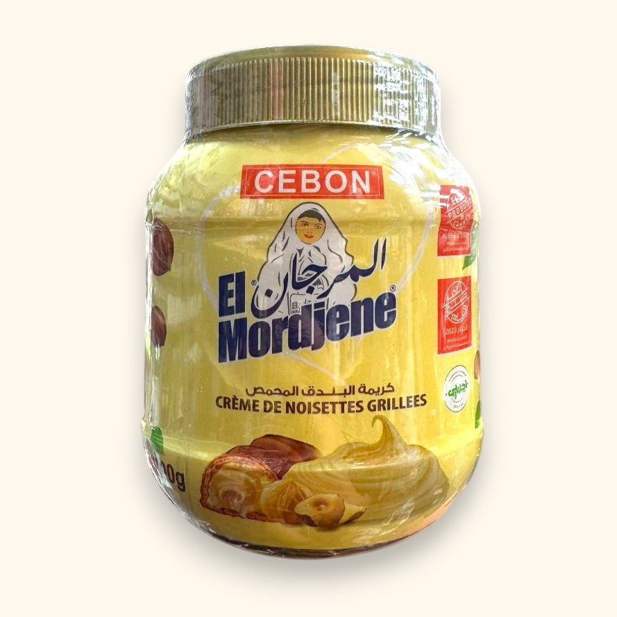 Cebon El Mordjene creamy hazelnut chocolate spread 700g jar with rich and indulgent flavor