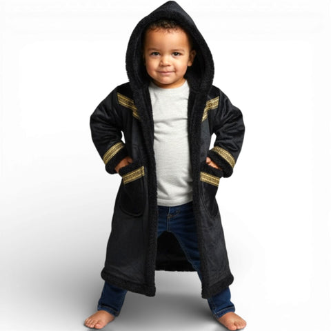 Kids Hooded Fur Coat – 2-3y old in soft fur material for warmth and comfort.