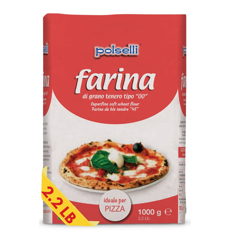 Polselli Farina Tipo 00 Pizza Flour – 2.2 lb (1 kg)