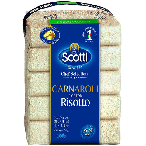 Riso Scotti Carnaroli Risotto Rice – 5x1 kg (11 lb)
