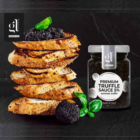 GL Truffle Gourmet, Italian Premium Black Truffle Sauce, 90 g (3.17 oz)