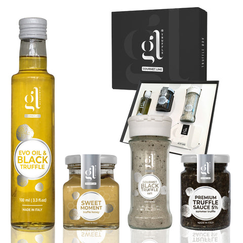 GL Truffle Gourmet, Truffle Box "Selection" With Recipes Book Gift Set