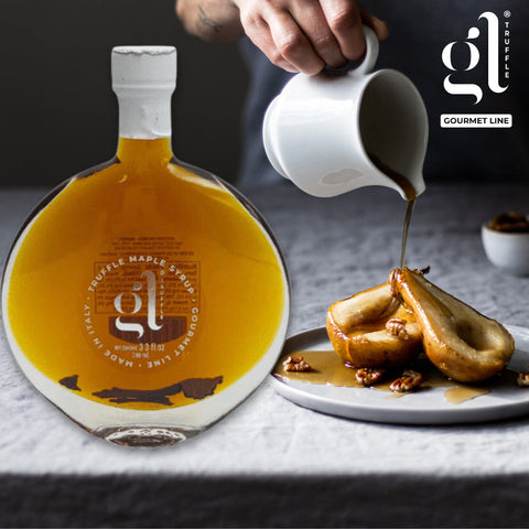GL Truffle Gourmet, Gourmet Truffle Maple Syrup, Pancakes, Flavor Cocktails, Wafles, Product of Italy 100ml (3.4 oz)