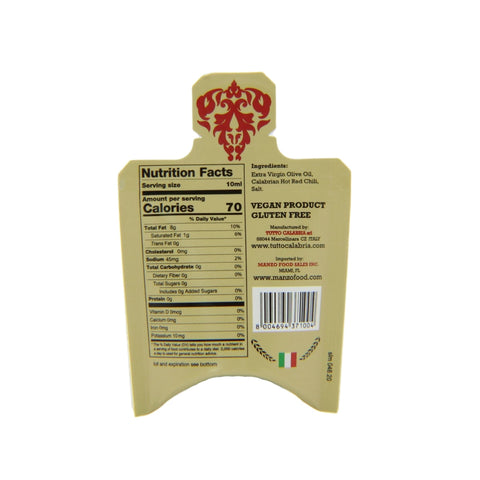 TuttoCalabria Calabrian Chili Pepper Infused Extra Virgin Olive Oil, 24 x 10ml
