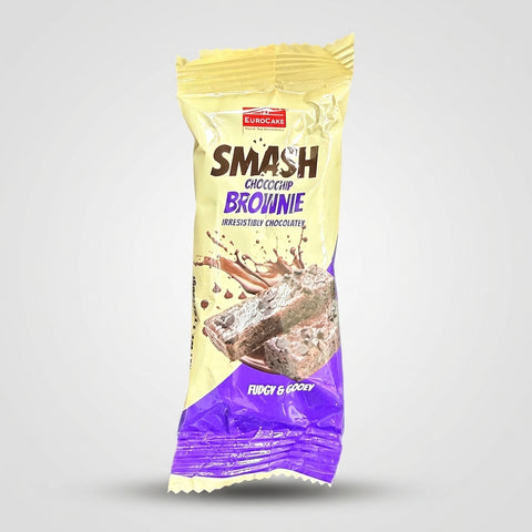 Eurocake SMASH Chocochip Brownie 64g - Fudgy & Gooey Chocolate Treat