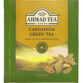Ahmad Cardamom Green Tea box with 100 tea bags featuring cardamom flavor and premium green tea blend