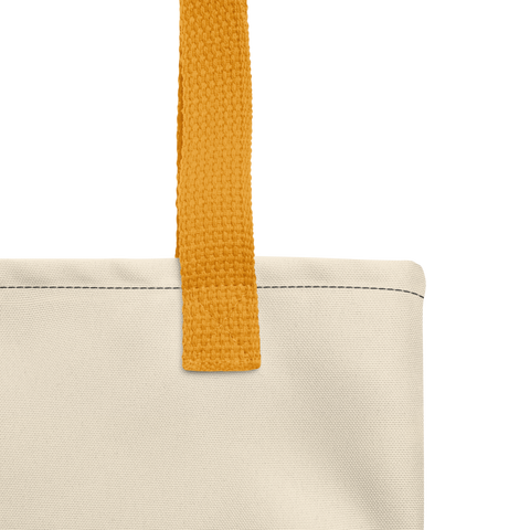 Colorfully designed spacious tote bag, perfect for carrying items while showcasing style.