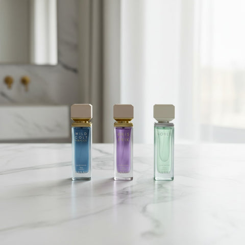 Assaf Riyadh Foundation Day Gift Set — 3x100ml Arabian luxury EDP, lifestyle styled shot