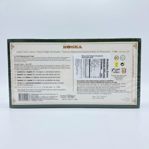 Koska Turkish Delight with Pistachio 500g - Premium Lokum