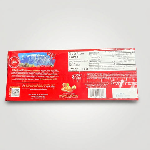 Loacker Classic Hazelnut Wafers 6.17 oz - Crispy Italian Cookies