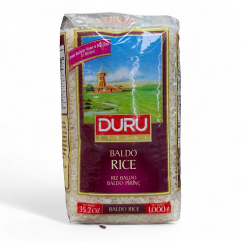 Duru Baldo Rice 1KG packaging image featuring high-quality rice grains, perfect for various dishes.