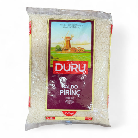 Duru Baldo Rice 2KG package showcasing the premium quality and grain variety for delicious meals.