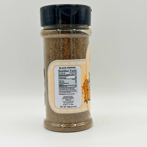 Close-up image of ALBASHA Black Pepper Whole showcasing the rich texture and aromatic black pepper flavor.