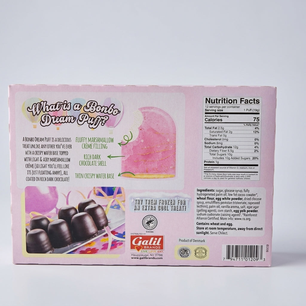 Leonessa Bonbo Dream Puffs 8.1oz - Chocolate Marshmallow Treats