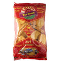 Crispy Tea Rusk 200g pack showing oven-fresh, trans fat and cholesterol-free vegetarian tea rusks for chai-time snacks