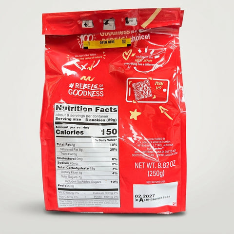 Loacker Quadratini Hazelnut 8.82oz - Bite Size Wafer Cookies