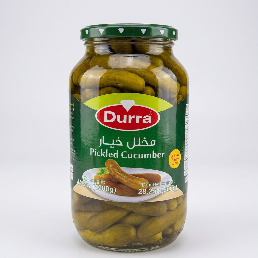 Durra Pickled Cucumber 45.9oz - Ready to Eat Middle Eastern Khiyar