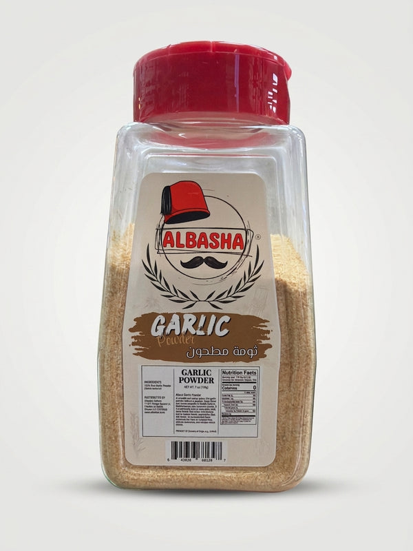AlBasha Garlic Powder 7 oz - Premium Ground Garlic Spice
