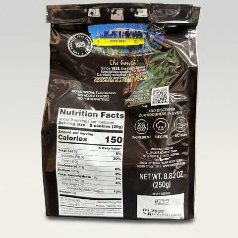 Loacker Quadratini Dark Chocolate 8.82oz - Italian Wafer Cookies