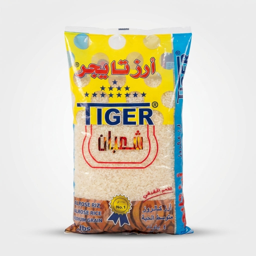 Tiger Calrose Rice 4 lbs | Buy Online at AlBasha Market – Albasha