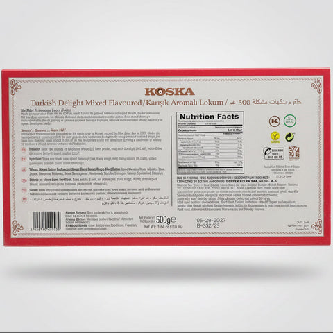 Koska Turkish Delight Mixed Flavoured 500g - Premium Lokum Assortment
