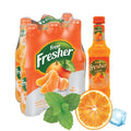 Fresa Fresher Mandarin juice 6 pack 250ml bottles with mandarin orange and mint leaves