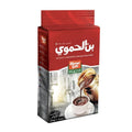 Hamwi Cafe Turkish Mocha 200g package with pouring coffee illustration and Arabic text.