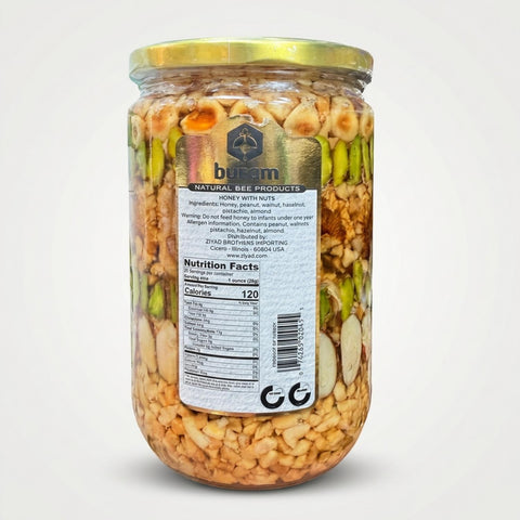 Honey with Nuts by Buram (750g) - 2