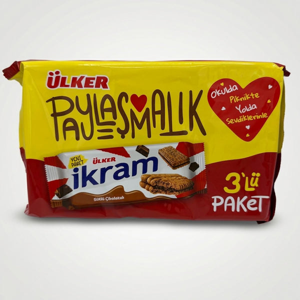 Ülker Paylaşmalık İkram Sütlü Çikolatalı (300g) - 1