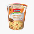Indomie Instant Cup Noodles Curry Flavour 60g with spicy curry seasoning in a convenient cup