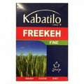Kabatilo Freekeh Fine 400g package with green grain image and cooking instructions
