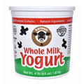 Karoun Yogurt plain whole milk 4lb container with live probiotic cultures and natural ingredients
