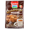 Loacker Quadratini Wafer Cookies, Bite Size, Espresso Default Title