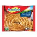 Ocfoodmarket Superfresh rolled pastry borek with cheese in red and blue packaging, 800g.