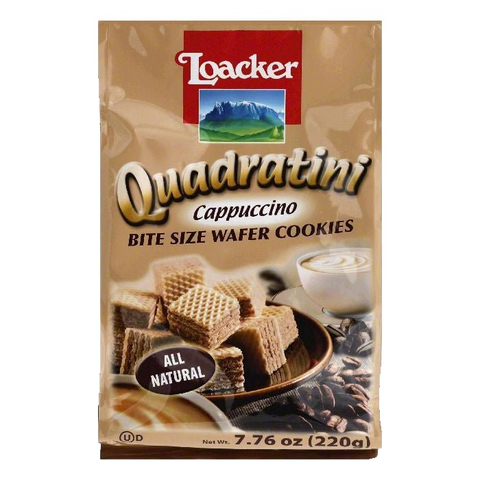 Cappuccino Cream Wafer Cookies - Pack of 8 Delicious Treats for Coffee