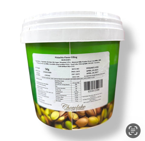 Chocolake Pistachio Flavor Filling - High-quality pistachio flavor filling from Jordan, ideal for desserts and confections, showcasing rich flavor and premium ingredients.
