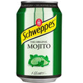 Schweppes Mojito 330ml can with lime and mint flavor, classic and lightly sweetened carbonated drink