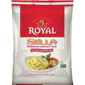 Royal Sella Parboiled Basmati Rice 40-pound bag with cooked rice dish image