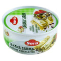 Sera Stuffed Cabbage Leaves vegetarian ready-to-eat canned food 300g with green checkered label and red logo
