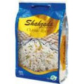 Shahzada Classic Rice packaged in blue and yellow bag displaying cooked rice on front