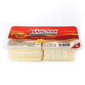Bahçıvan Sliced Cheese in a clear plastic container with a vibrant red lid, showcasing its packaging design and 500 grams weight.