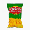 Sohar Chips Oman 100g green packet of aromatic baked potato chips popular locally