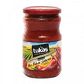 Tukas Premium Turkish hot red pepper paste in 25 oz glass jar
