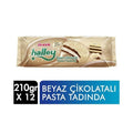 Ülker Halley Beyaz white chocolate flavored cake snack 210g pack