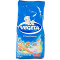 Vegeta All Purpose Seasoning 17.5 oz packaging with a vibrant design including various herbs and spices. This product is perfect for adding rich flavor to meals and is a great addition to your pantry as an all purpose seasoning. New from Vegeta.