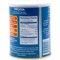 Vegeta Podravka Gourmet all purpose seasoning can from Croatia, gluten free, lactose free, fat free, no animal ingredients, no GMO, with nutrition facts and ingredient details.