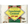Ziyad Sweetened Coconut pack containing premium quality grated coconut with sugar and water, 12 oz.